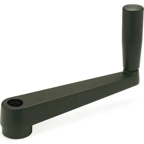 Top Pick J.W. Winco GN471.1 Crank Handles, Zinc Die-Cast, Revolving Handle, Through Round Bore - 3/8", 1.97"L