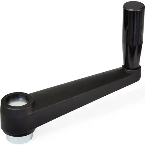 J.W. Winco MV-M Crank Handles, Nylon Plastic, Revolving Handle, Pilot Hole - 4mm, M8 Handle, 3.94"L Top Pick