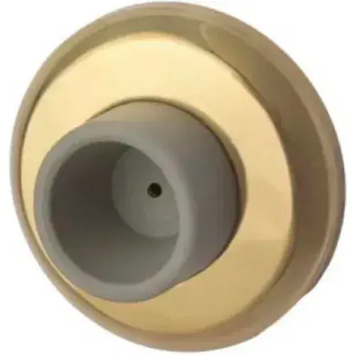 Rockwood Wall Stop - Concave, 2-1/2"Dia Bright Brass - Pkg Qty 25 Special Discount