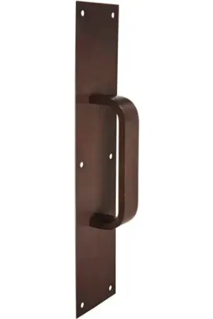 Clearance Rockwood Pull Plate, 4"L x 16"H x 3/8, Oxidized Satin Bronze, 6" CTC