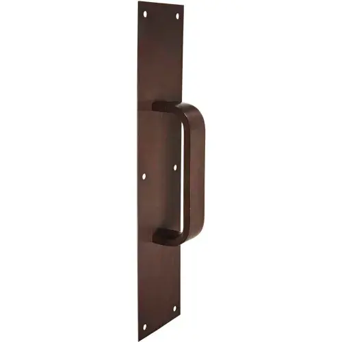 Clearance Rockwood Pull Plate, 4"L x 16"H x 3/8, Oxidized Satin Bronze, 6" CTC