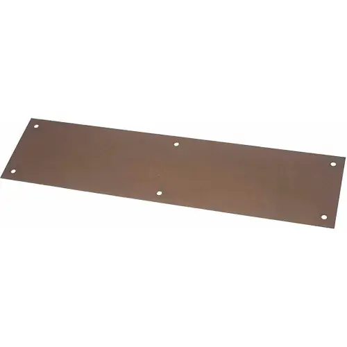 Direct From Factory Rockwood Push Plate, 4"L x 16"H, Oxidized Satin Bronze - Pkg Qty 3