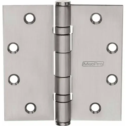 McKinney MacPro Hinges, MPB91 4 1/2 x 4 x1/2 US32D, 6"L x 6"W x 2"H, 8-1/2" Dia - Pkg Qty 3 Best Choice
