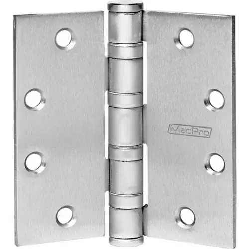 McKinney MacPro Hinges, MPB99 4 1/2 x 4 1/2 NRP US32D, 6"L x 6"W x 2"H, 8-1/2" Dia - Pkg Qty 3 Must Have
