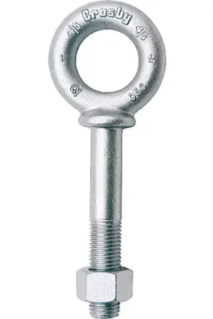 Crosby G-277 Galvanized Eye Bolt Shoulder Nut 5/8" X 4", 5200 LBS WLL Top Pick