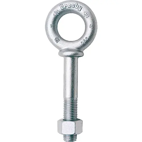 Crosby G-277 Galvanized Eye Bolt Shoulder Nut 5/8" X 4", 5200 LBS WLL Top Pick