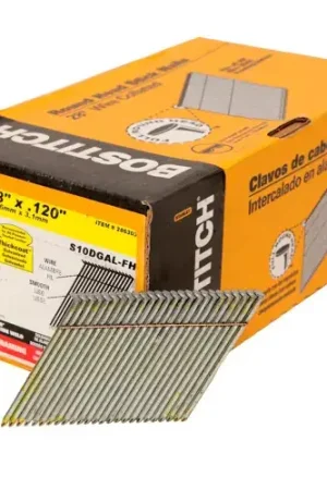 Bostitch 3" x .120 Smooth Shank 28 Degree Framing Nails, 2000/Qty Limited Offer