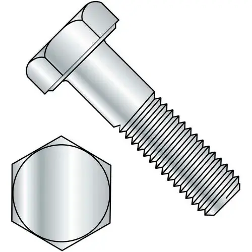 Markdown Hex Head Cap Screw - M3 x 0.5 x 6mm - Steel - Zinc Clear - Class 8.8 - DIN 933 - Pkg of 100