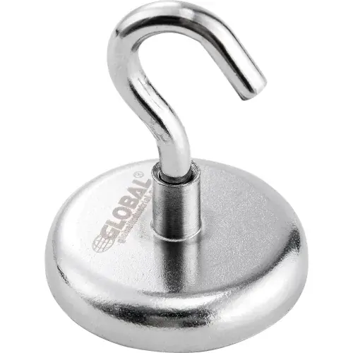 Buy Online Global Industrial Neodymium Magnetic Hook, 40 Lbs. Pull, 6/Pack