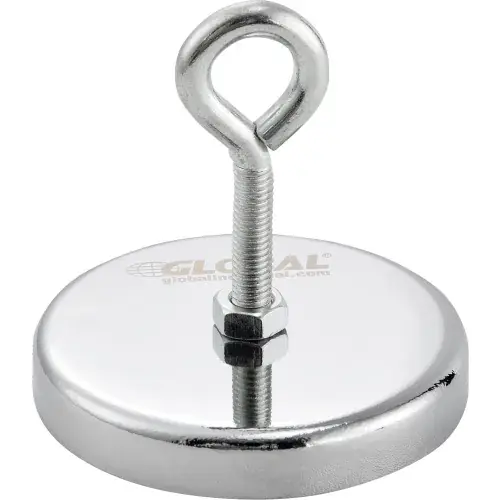 Shop Now Global Industrial Ceramic Hang-It Magnet w/ Attached Eyebolt, 35 Lbs. Pull, 6/Pack