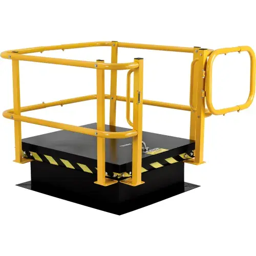 While Supplies Last Global Industrial Galvanized Steel Safety Railing For 24" x 36" & 30" x 36" Roof Hatches