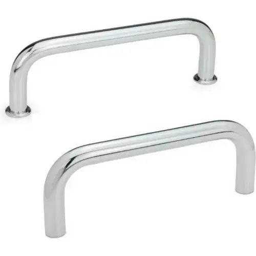 One Day Deal J.W. Winco 425-8-100-CR GN 425 Cabinet "U" Handles Round Steel, with Tapped Holes