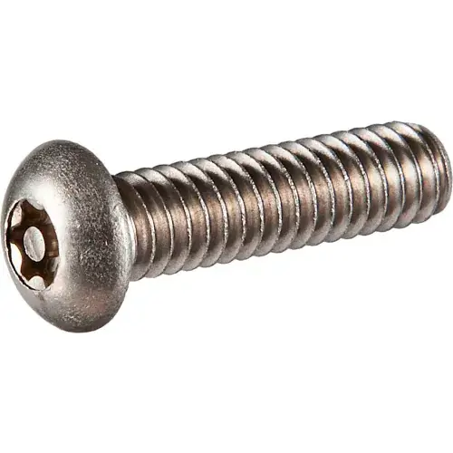 1/4-20 x 2" Tamper-Proof Security Machine Screw - Button Torx Head - 18-8 Stainless Steel - 50 Pk Don't Miss Out