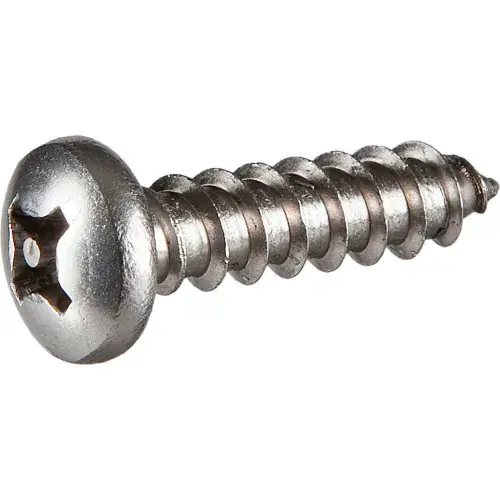 Must Have 8 x 1" Tamper-Proof Security Sheet Metal Screw - Pan Phillips Head - 18-8 Stainless Steel - 100 Pk