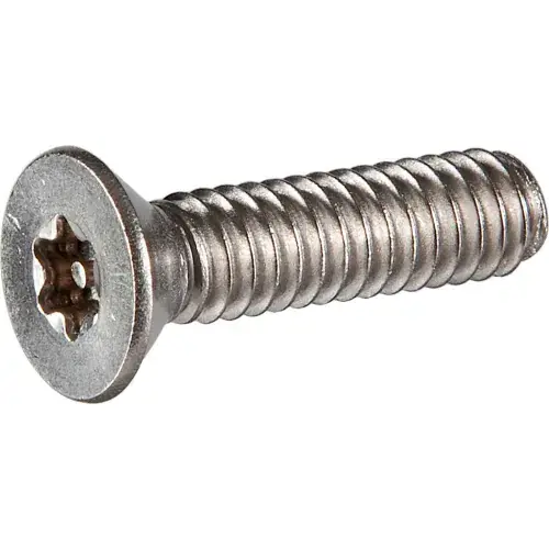 Low Price 8-32 x 3/4" Tamper-Proof Security Machine Screw - Flat Torx Head - 18-8 Stainless Steel - 100 Pk