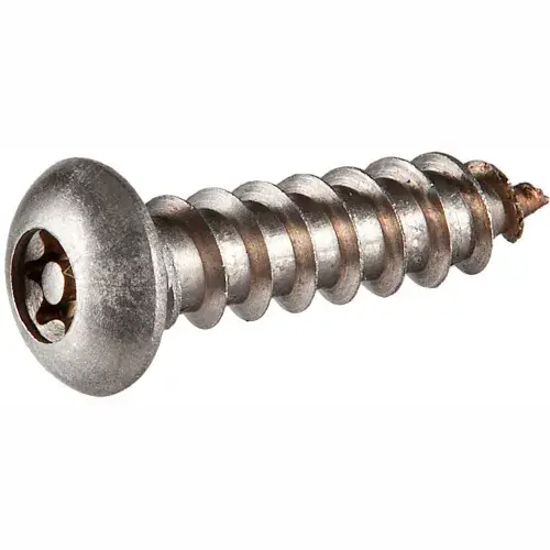 14A x 5/8" Security Sheet Metal Screw - Button Torx (T-27) Head - 18-8 Stainless Steel - 100 Pk Mega Sale