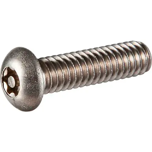 New Arrival 1/4-28 x 1/2" Tamper-Proof Security Machine Screw - Button Torx Head - 18-8 Stainless Steel - 100 Pk