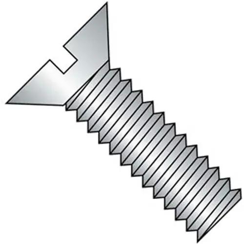 Mega Sale 8-32 x 2" Machine Screw - Flat Head - Slotted - Steel - Zinc CR+3 - FT, Pack of 100