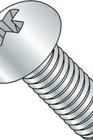 10-32 x 1-1/2" Machine Screw - Round Head - Phillips - Steel - Zinc CR+3 - FT, Pack of 100 Clearance