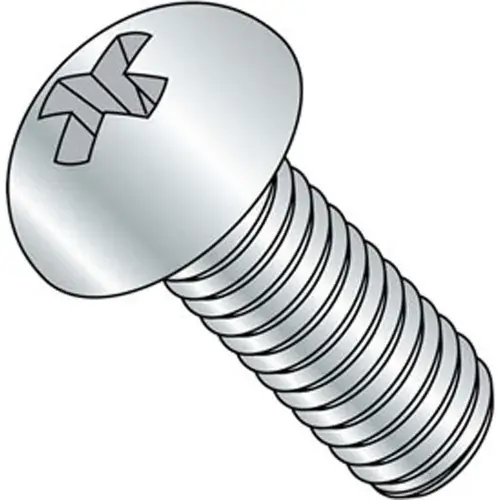 1/4-20 x 5/8" Machine Screw - Round Head - Phillips - Steel - Zinc CR+3 - FT, Pack of 100 Don't Miss Out