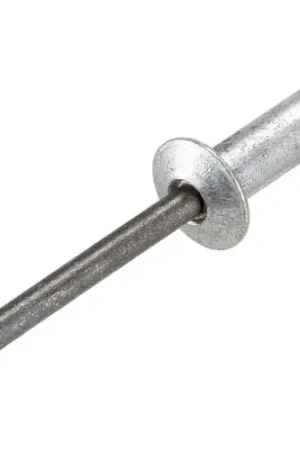 Pop Blind Rivet - 1/8 x 4-4 - Button Head - Closed End - Up to 1/4" Grip - Aluminum/Steel - 500 Pk Fresh Stock