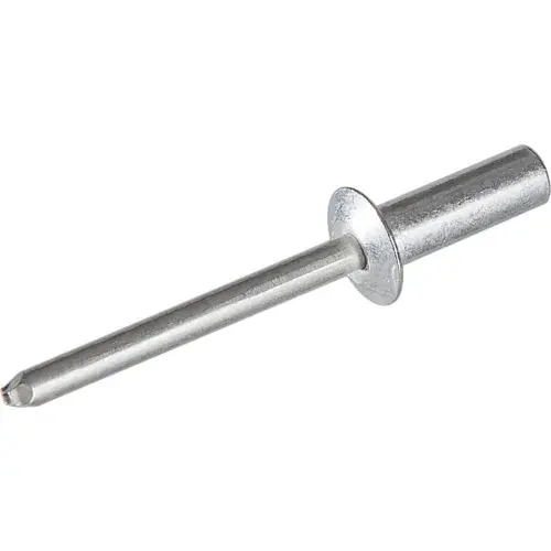 While Supplies Last Pop Blind Rivet - 1/8 x 4-4 - Button Head - Up to 1/4" Grip - Aluminum/Aluminum - USA - Pkg of 500