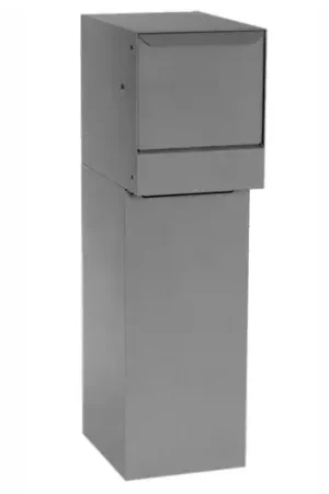 dVault Thru-Wall Package Drop Vault Plus DVWM0062SA w/Bottom Hold Rear Access - Gray Special Discount