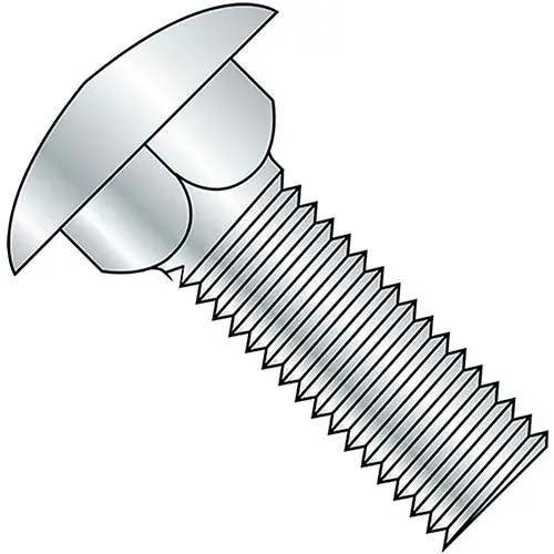 Fast Shipping 7/16-14 x 1-1/2" Carriage Bolt - Round Head - Steel - Zinc - UNC - FT - Grade 5 , Pack of 50