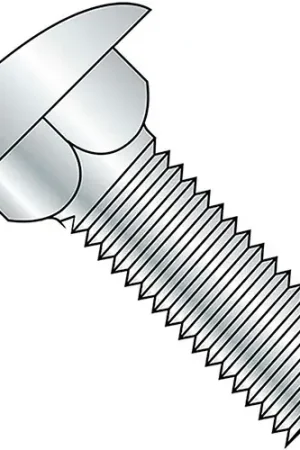 5/8-11 x 6-1/2" Carriage Bolt - Round Head - Steel - Zinc - UNC - Grade 5 - Undersized, Pack of 25 Time-Limited