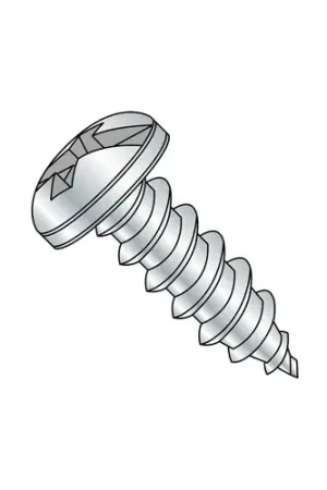 Shop Now 12 x 1" Sheet Metal Screw - Phillips Pan Head - Steel - Zinc Plated - Pkg of 100