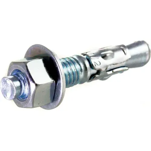 Commercial Wedge Anchor - 1/2-13 x 3-3/4" - Steel - Zinc, Pack of 50 Instant Buy