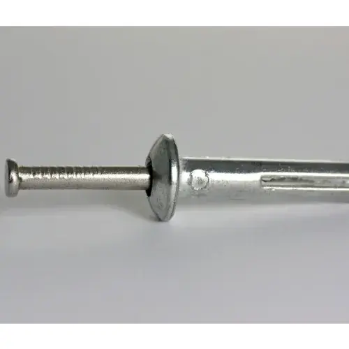 Hammer Drive Anchor - 1/4" x 1-1/4" - Mushroom Head - Zinc w/ 304 SS Nail , Pack of 100 Place Order