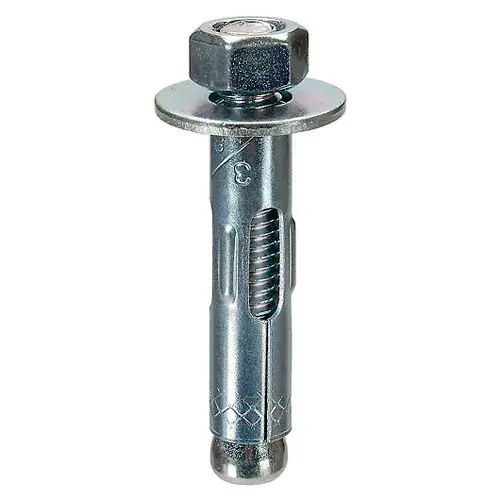 Sleeve Anchor - 3/8" x 3-3/4" - Round Phillips/Slotted Combo Head - Steel - Zinc, Pack of 50 While Supplies Last