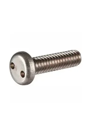 In Demand 10-24 x 1-3/4" Security Machine Screw - Pan Spanner Head - 18-8 Stainless Steel - FT - UNC - 100 Pk
