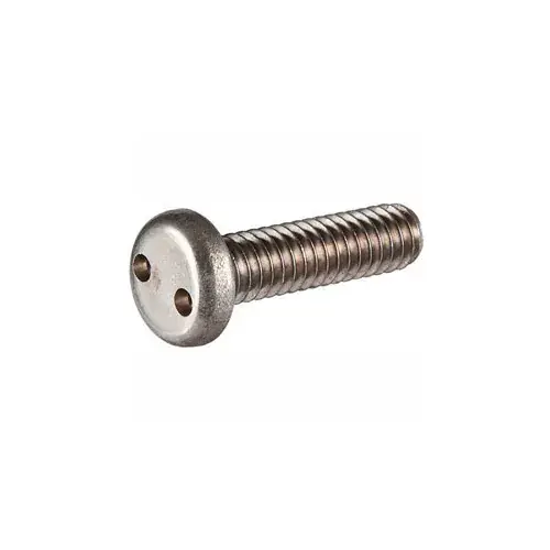 1/4-20 x 1/2" Security Machine Screw - Pan Spanner Head - 18-8 Stainless Steel - FT - UNC - 100 Pk Hassle-Free Returns