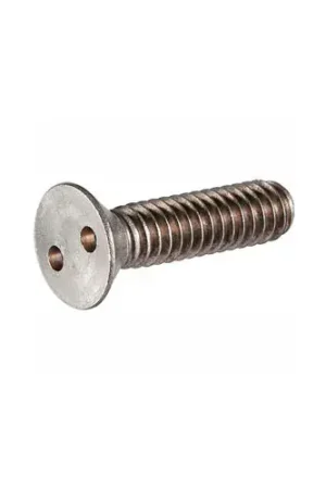 Price Cut 10-32 x 2" Security Machine Screw - Flat Spanner Head - 18-8 Stainless Steel - FT - UNF - 100 Pk