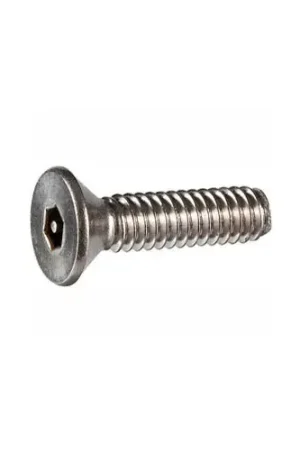 10-24 x 1/2" Security Machine Screw - Flat Hex Socket Head - 302HQ/18-8 SS - FT - UNC - USA - 100 Pk Low Price
