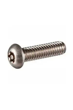 1/4-20 x 2-1/2" Security Machine Screw - Button Torx Head - Alloy Steel - Black Oxide - FT - 100 Pk Special Offer