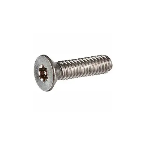 10-24 x 1-1/4" Security Machine Screw - Flat Torx Plus Head - Alloy Steel - Black Oxide - 100 Pk Crafted