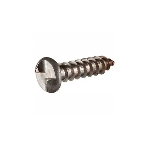 Hot Deal 4 x 1/2" Security Sheet Metal Screw - Round One-Way Head - 18-8 Stainless Steel - FT - USA - 100 Pk