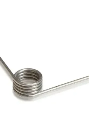 Clearance 90° Torsion Spring - 0.16" Coil Dia. - 0.017" Wire Dia. - Wound Left - 302 Stainless Steel