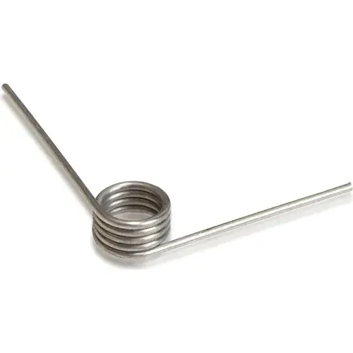 Clearance 90° Torsion Spring - 0.16" Coil Dia. - 0.017" Wire Dia. - Wound Left - 302 Stainless Steel