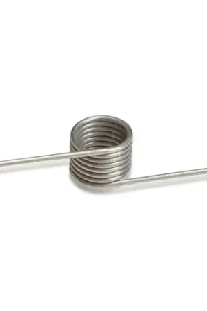 Clearance 180° Torsion Spring - 0.625" Coil Dia. - 0.07" Wire Dia. - Wound Left - 302 Stainless Steel