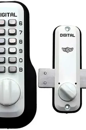 Hot Picks Lockey Digital Door Lock M220 Surface Mount Deadbolt, White