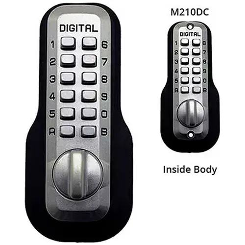 Lockey Digital Door Lock M210 Mechanical Keyless Deadbolt Double Combination, Satin Nickel Authentic