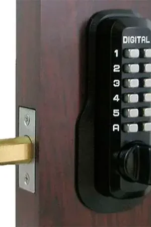 Lockey Digital Door Lock M210 Mechanical Keyless Deadbolt, Jet Black While Supplies Last