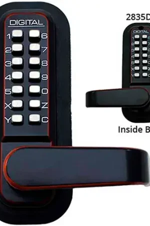 Fresh Stock Lockey Digital Door Lock 2835 Lever Handle with Double Combination, Oil Rubbed Bronze