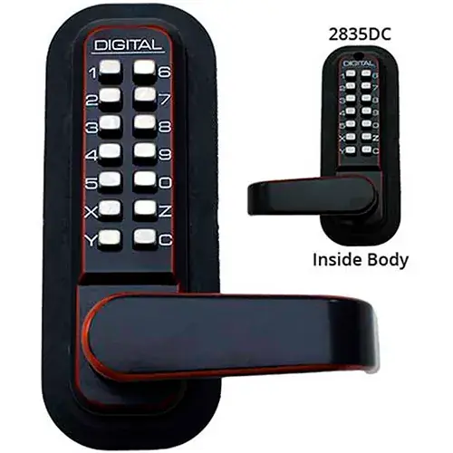 Fresh Stock Lockey Digital Door Lock 2835 Lever Handle with Double Combination, Oil Rubbed Bronze