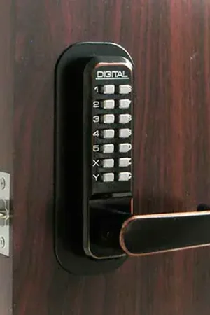 Lockey Digital Door Lock 2835 Lever Handle, Oil Rubbed Bronze Secure Checkout