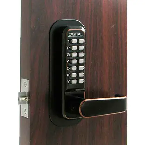 Lockey Digital Door Lock 2835 Lever Handle, Oil Rubbed Bronze Secure Checkout
